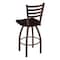 Holland Bar Stool Co 36" Swivel Bar Stool, Bronze Finish, Dark Cherry Oak Seat 41036BZDCOak - alternate 4